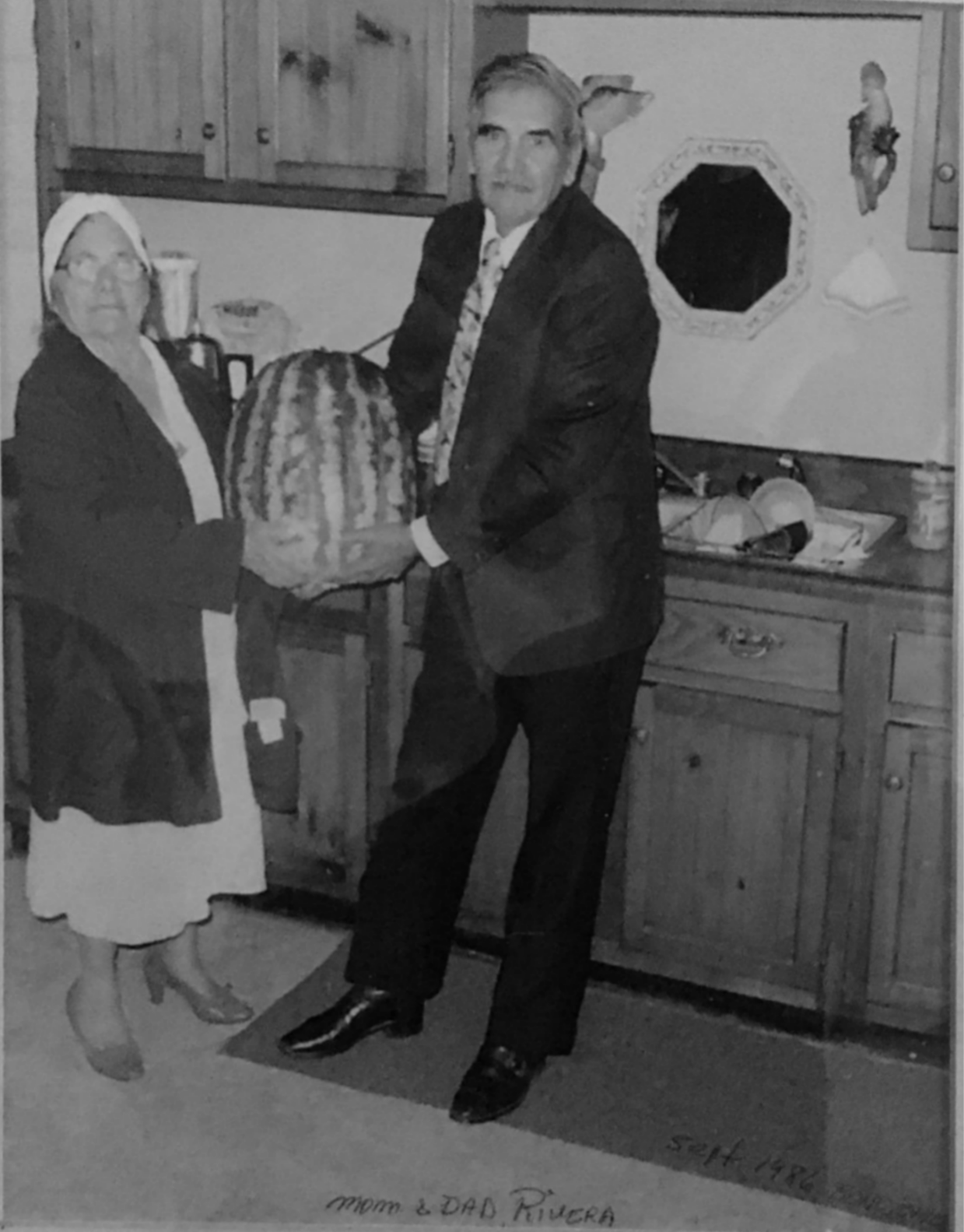 Photo of Rafaela and Abraham Rivera in September 1986